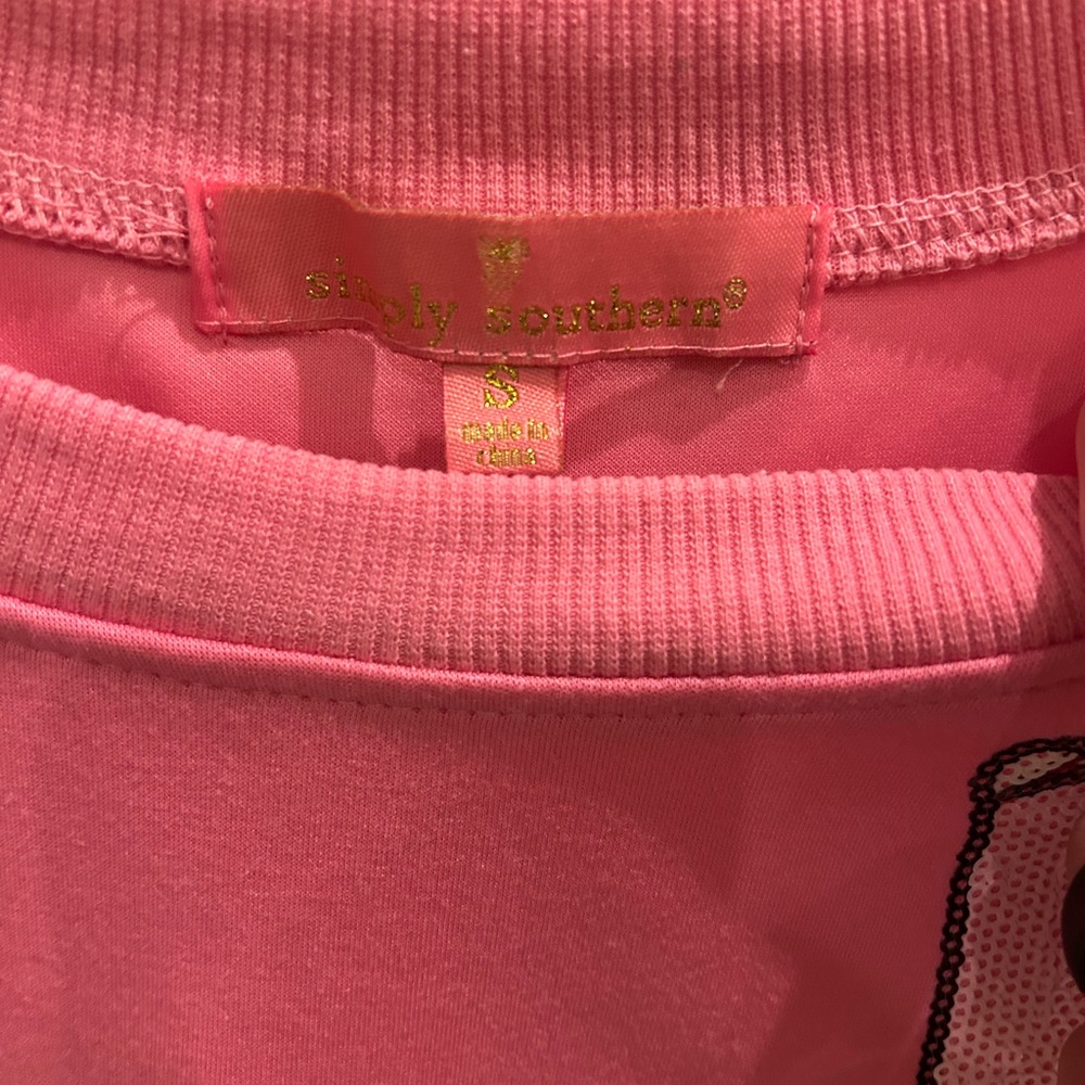 Simply Southern Vibrant Pink Christmas Sweatshirt. Never worn. - Picture 6 of 9